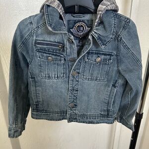 Urban Republic Kids Jean Jacket with Hood - Blue